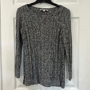 Loft S petite black and white sweater